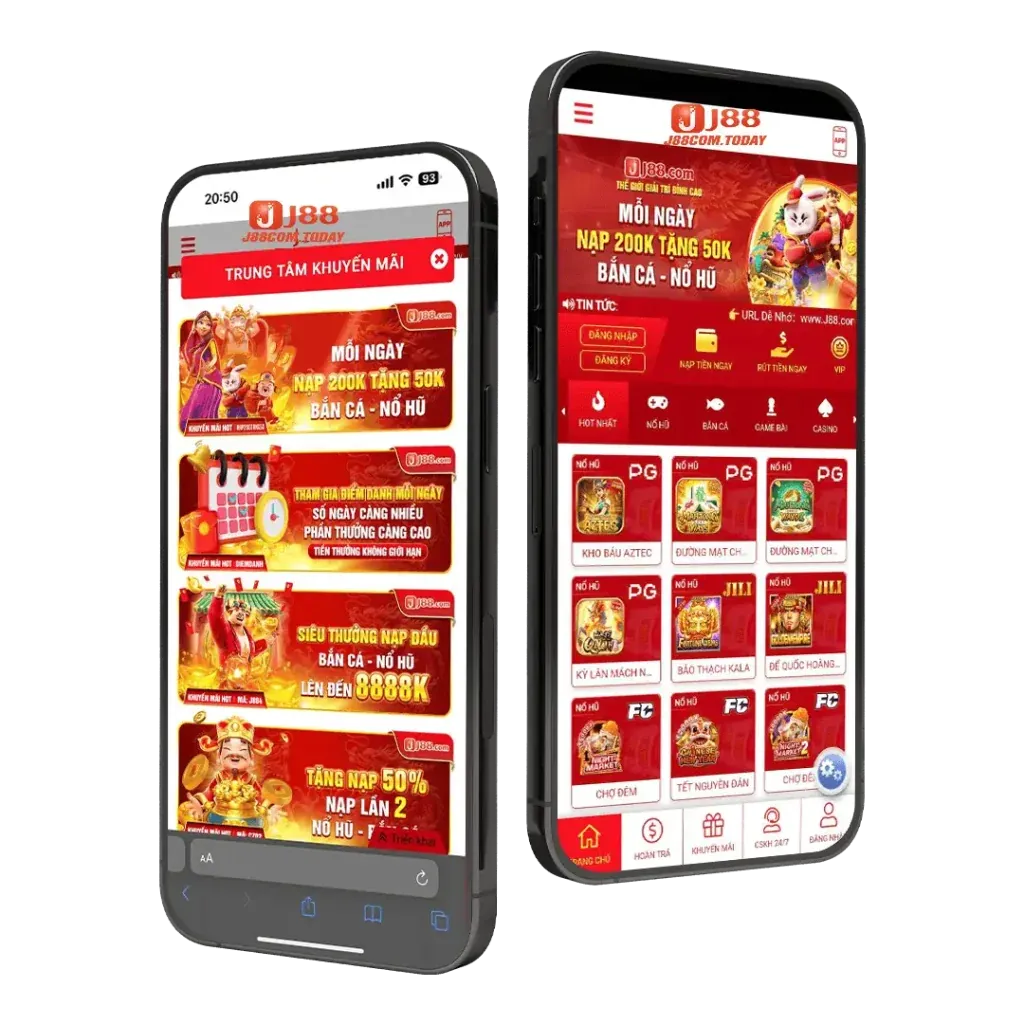 Giao diện ứng dụng di động cbvip777 trang chủ